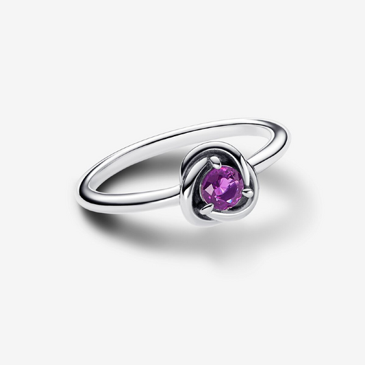 Pandora Anello Cerchio Eterno Viola Febbraio