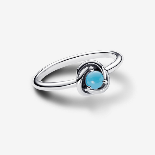 Pandora Anello Cerchio Eterno Turchese Dicembre
