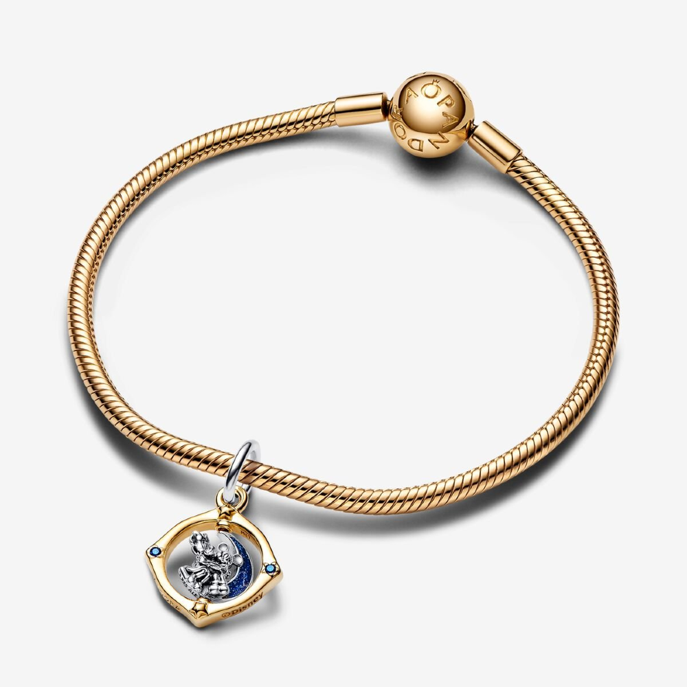 Pandora Disney, Pendente Mickey Mouse e Minnie  sulla Luna