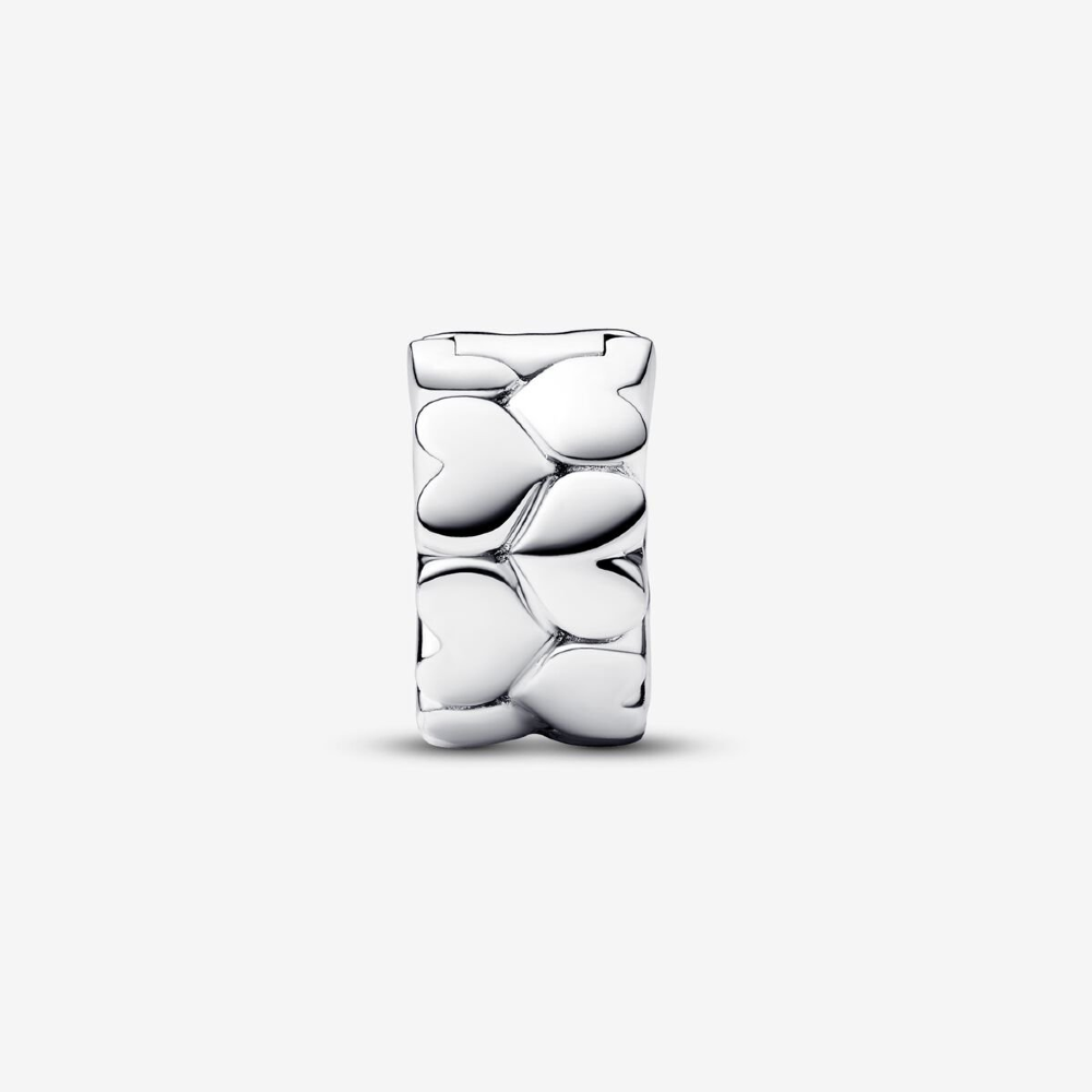 Pandora Clip Cuori in Rilievo