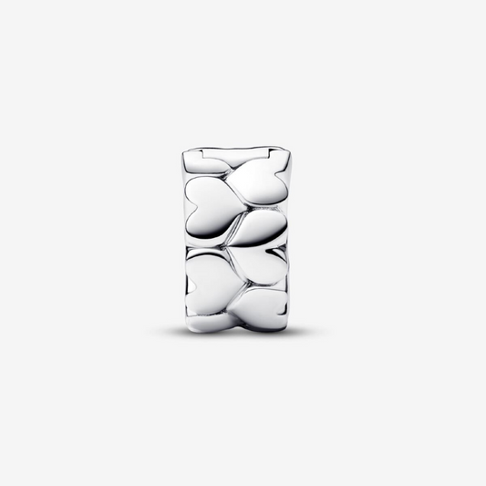 Pandora Clip Cuori in Rilievo