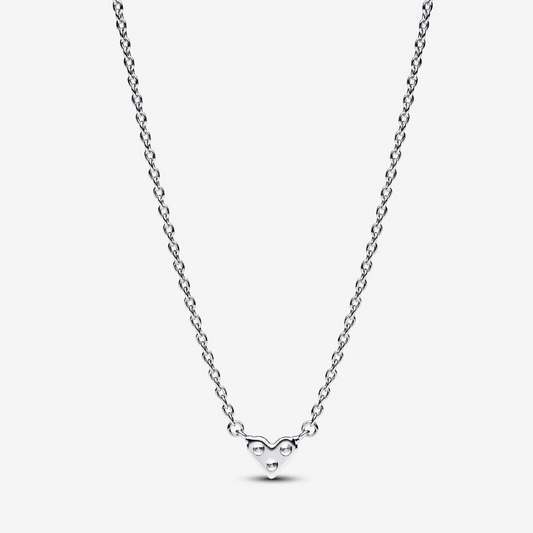Pandora Collana Cuore con Tre Pietre Argento