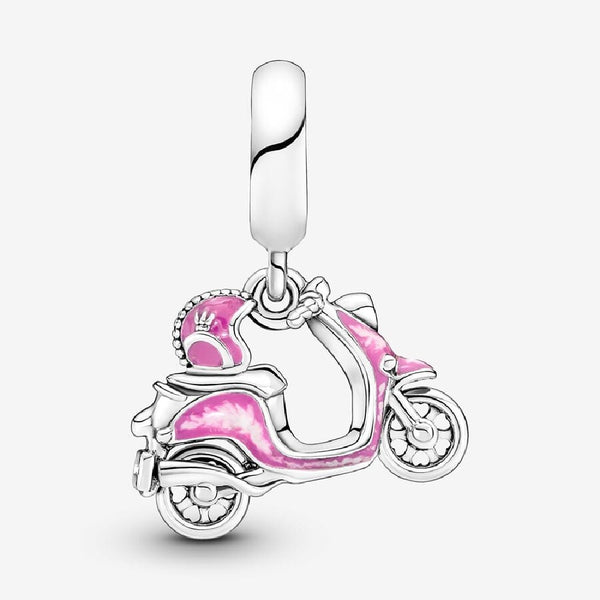 Pandora Charm Pendente Scooter Rosa