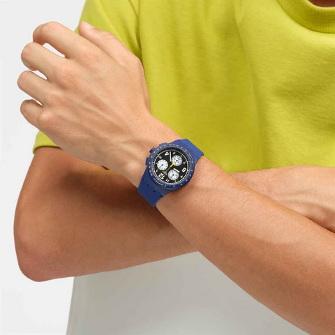 Swatch - Orologio Swatch Nothing Basic About Blue