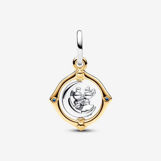 Pandora Disney, Pendente Mickey Mouse e Minnie  sulla Luna
