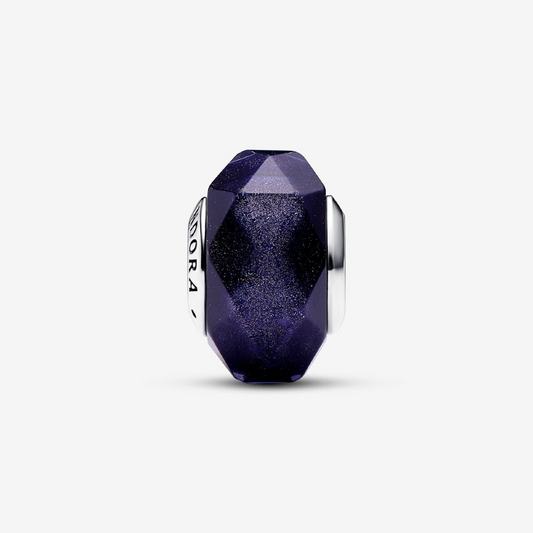 Pandora Charm Vetro di Murano Notte Stellata Blu
