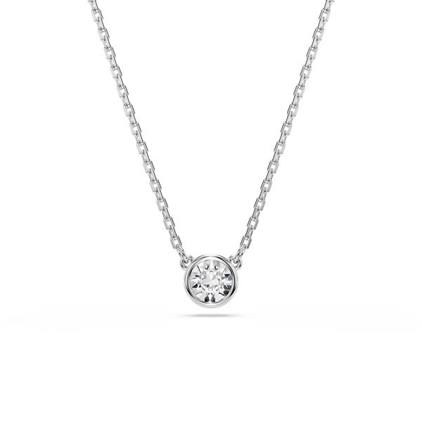 Swarovski Pendente Imber Taglio Round, Bianco, Placcato rodio