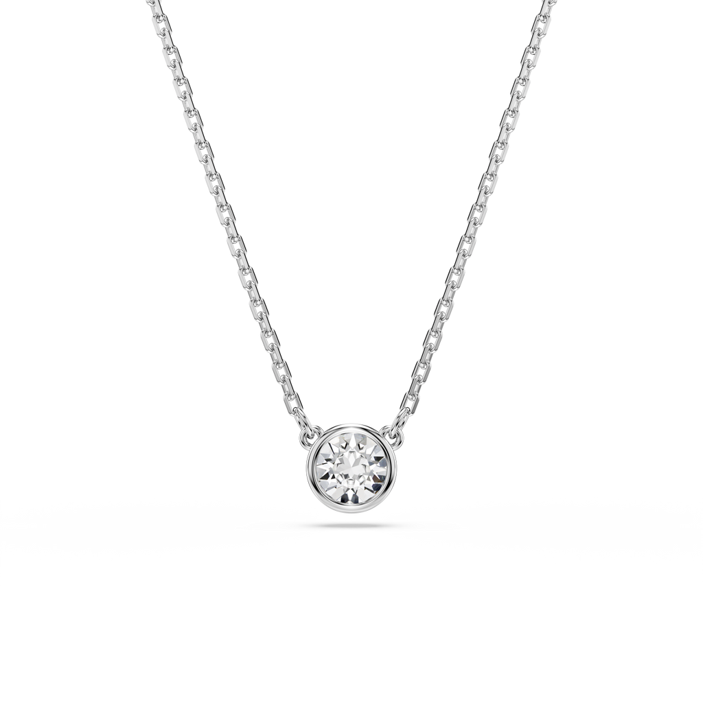 Swarovski Pendente Imber Taglio Round, Bianco, Placcato rodio