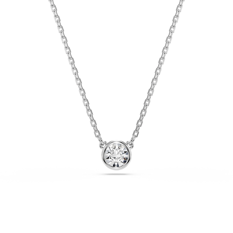 Swarovski Pendente Imber Taglio Round, Bianco, Placcato rodio