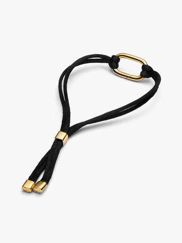 Pandora Bracciale Regolabile Cordino Nero con Link Apribile Pandora ME