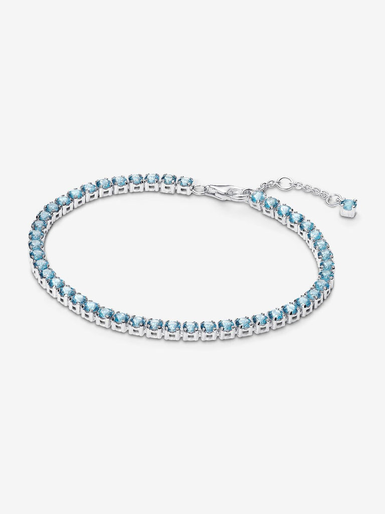 Pandora Bracciale Tennis Cristalli Azzurri