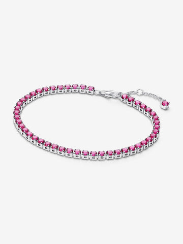 Pandora Bracciale Tennis con piettre Rosa Scuro