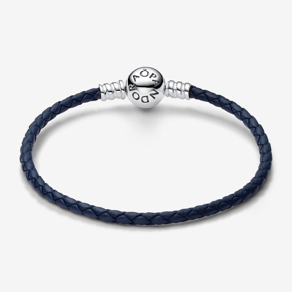 Pandora Bracciale Moments in Pelle Blu