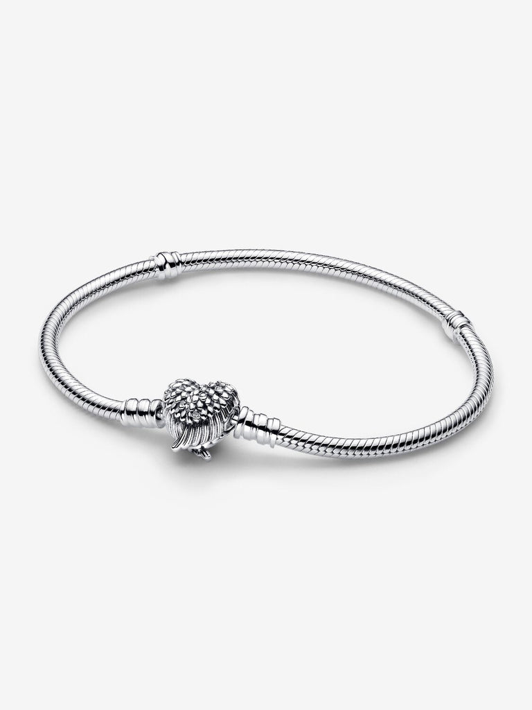 Pandora Bracciale Chiusura a Cuore e Ali d'Angelo