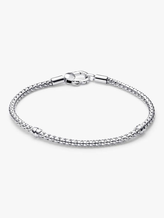 Pandora Bracciale Maglia Geometrica con Chiusura a Moschettone