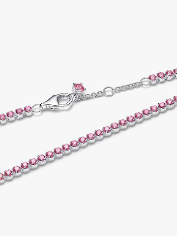 Pandora Bracciale Tennis con Pietre Rosa Piccole