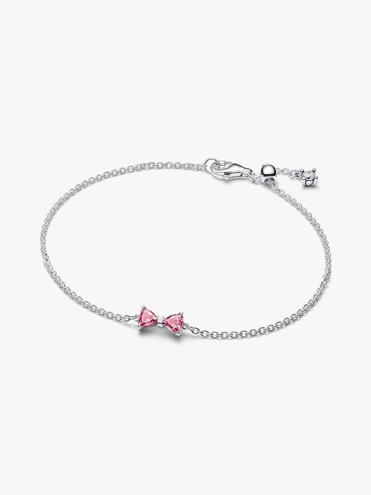 Pandora Bracciale Fiocco Luminoso Rosa