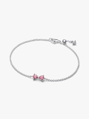 Pandora Bracciale Fiocco Luminoso Rosa