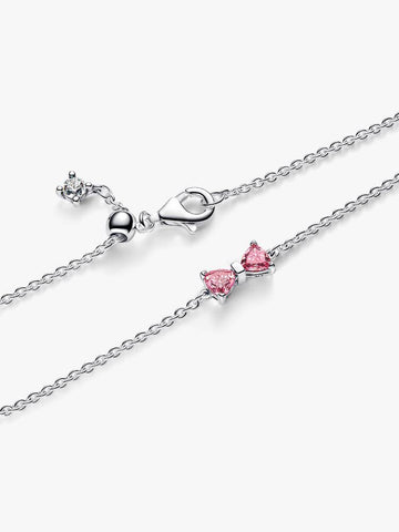 Pandora Bracciale Fiocco Luminoso Rosa