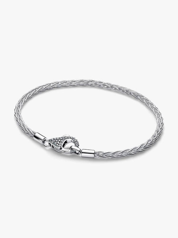 Pandora Bracciale Maglia Coda di Volpe con Chiusura Pavè