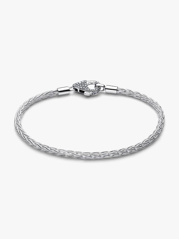 Pandora Bracciale Maglia Coda di Volpe con Chiusura Pavè