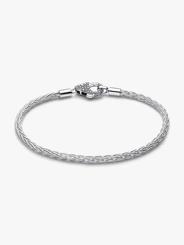 Pandora Bracciale Maglia Coda di Volpe con Chiusura Pavè