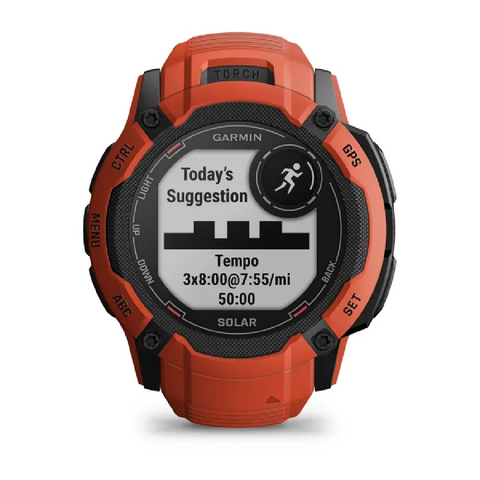 Garmin - Orologio 2X Solar Flame Red