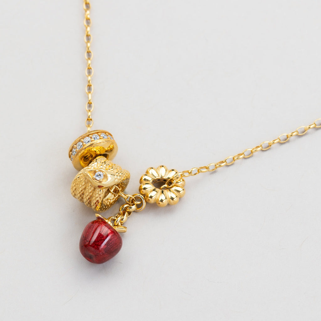 Versari - Collana Rocchetto Serpente e Mela