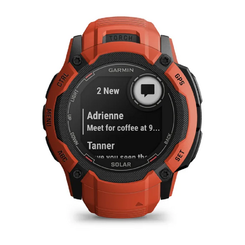 Garmin - Orologio 2X Solar Flame Red