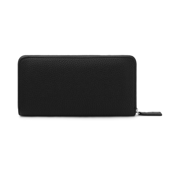 Giovanni Raspini portafoglio con zip grande pelle goffrata