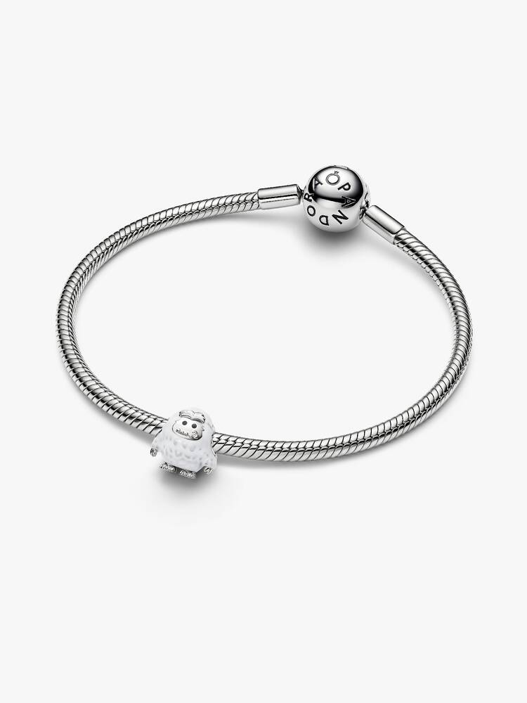 Pandora Charm Yeti con finitura in platino