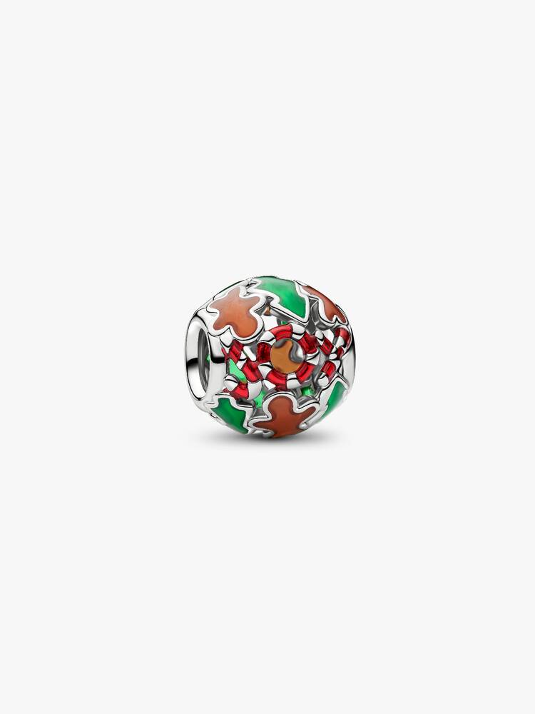 Pandora Charm Openwork Simboli del Natale con finitura in platino