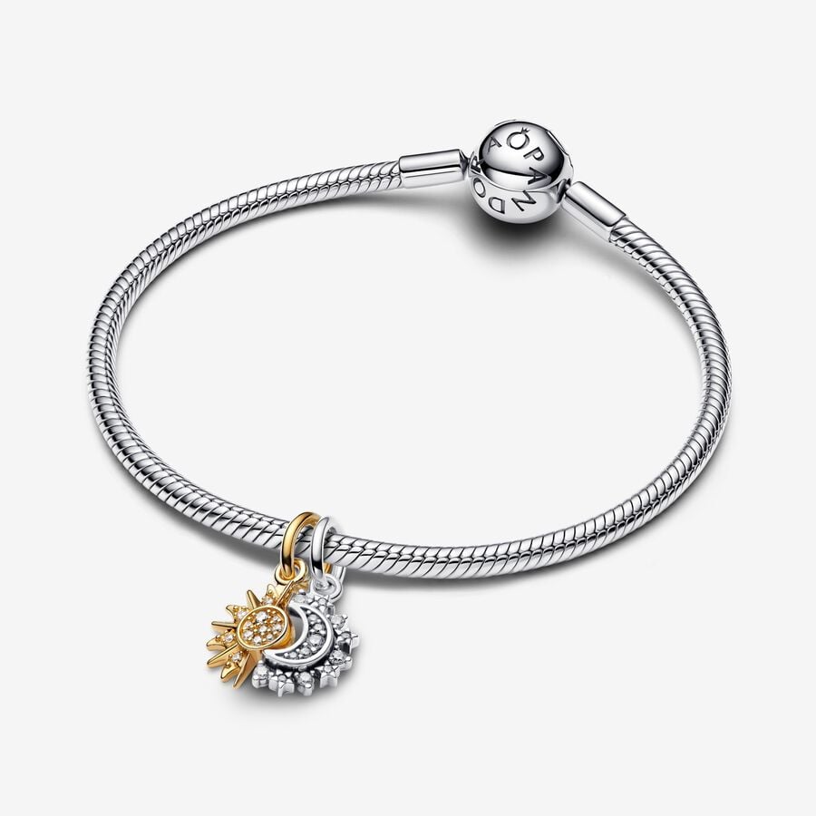 Pandora Charm Pendente Sole e Luna Divisibile