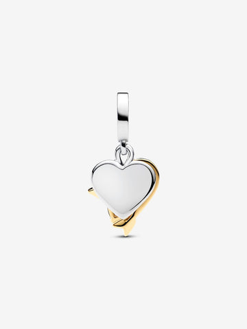 Charm Pendente Cuore con Freccia da incidere