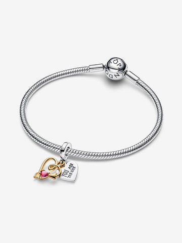 Charm Pendente Cuore con Freccia da incidere