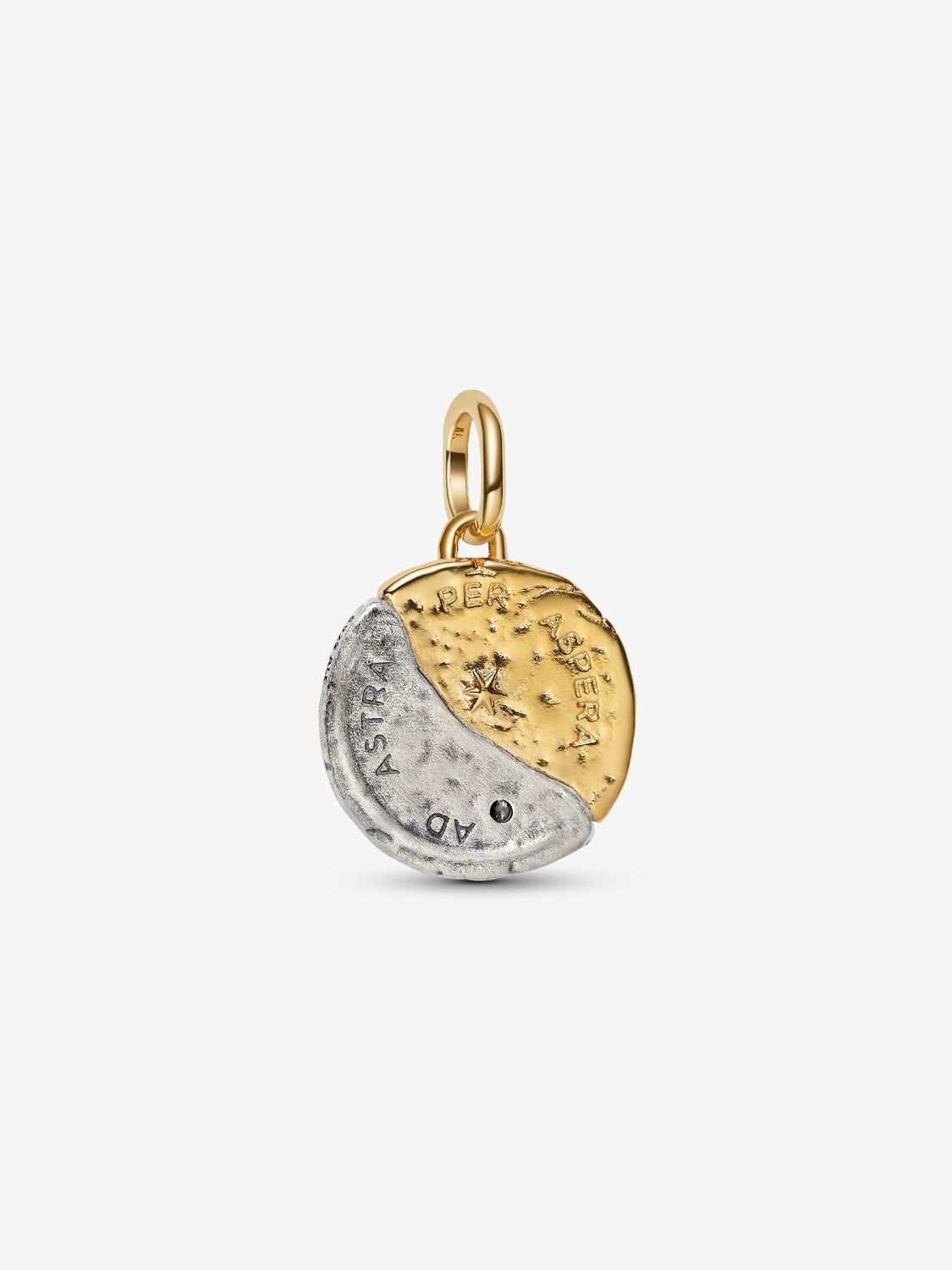 Pandora Charm Medallion Sole e Luna "Ad Astra Per Aspera"