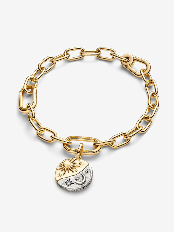Pandora Charm Medallion Sole e Luna "Ad Astra Per Aspera"