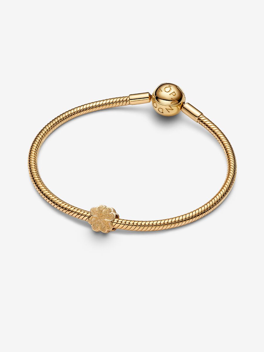 Pandora Mini Charm Quadrifoglio effetto diamantato
