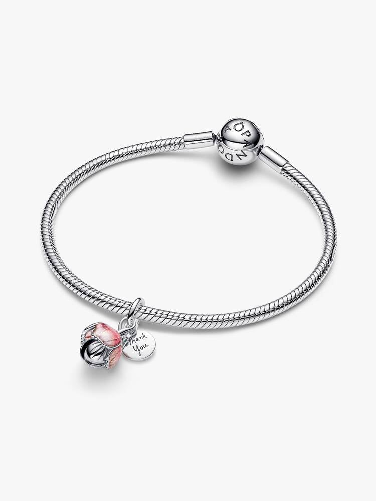 Pandora Charm Pendente Fiore "Thank you"