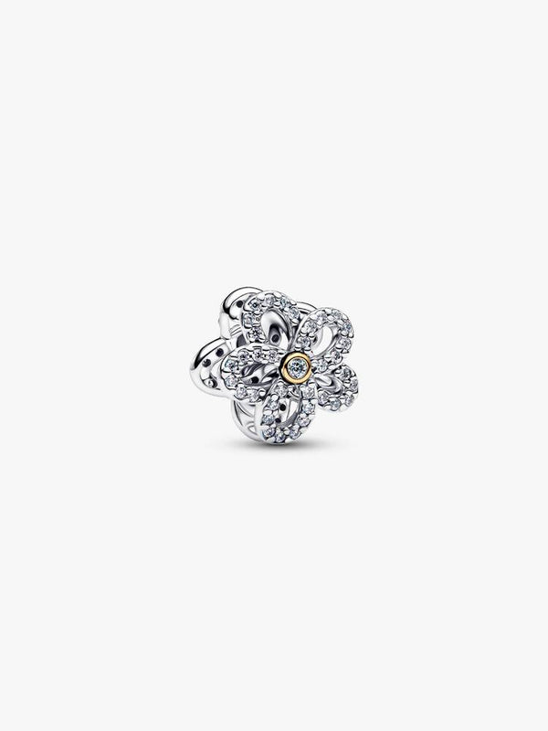 Pandora Charm Openwork Fiore Pavè