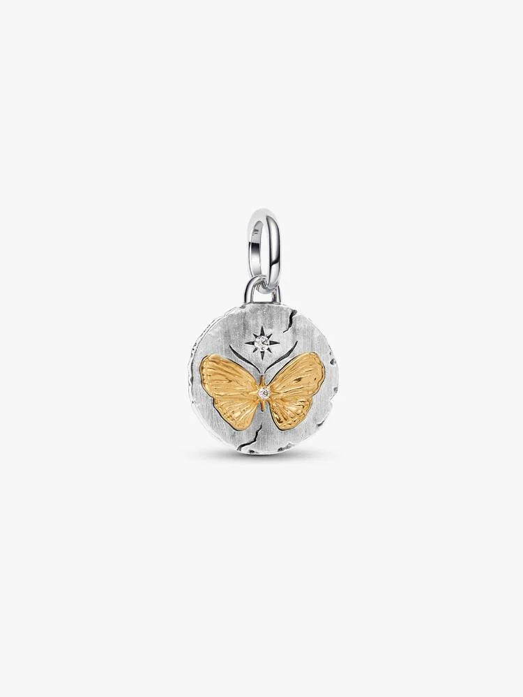 Pandora Charm Medallion Farfalla "Somniare Aude"