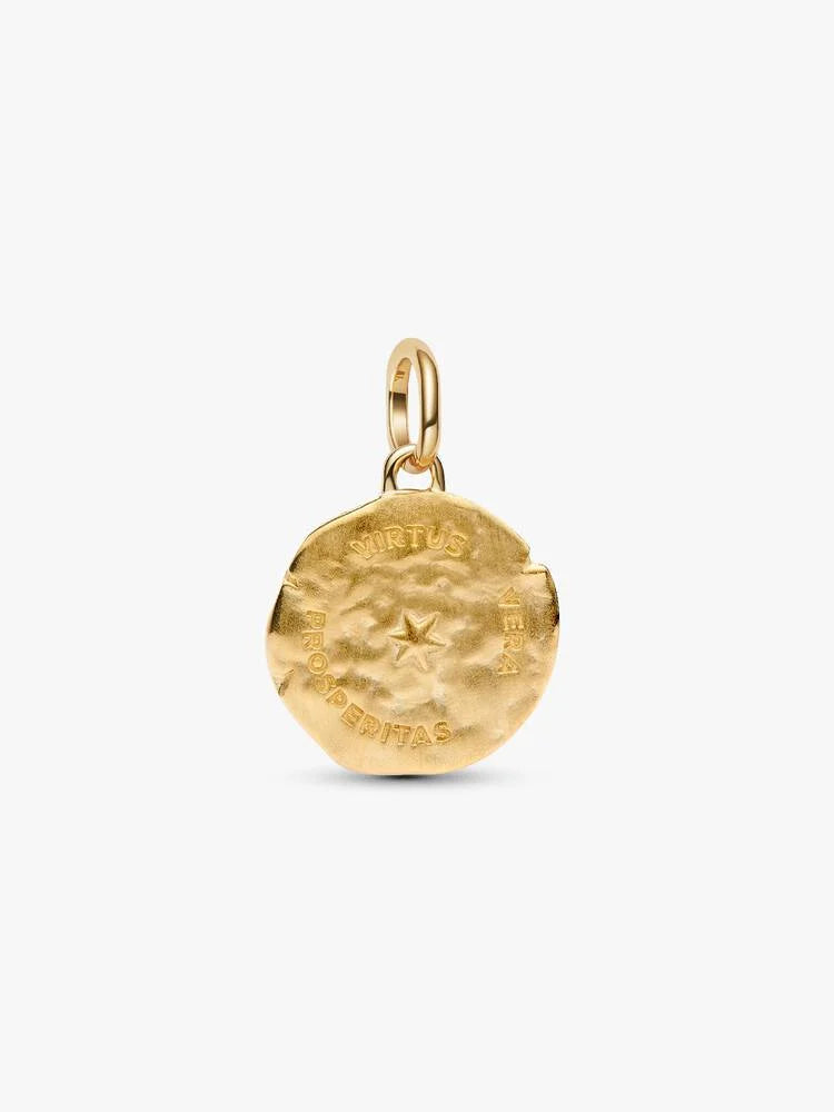 Pandora Charm Medallion Spiga di Grano "Virtus Vera Prosperitas"