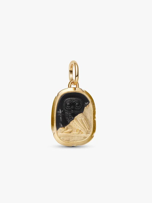 Pandora Charm Medallion Gufo "Lux Et Sapientia"
