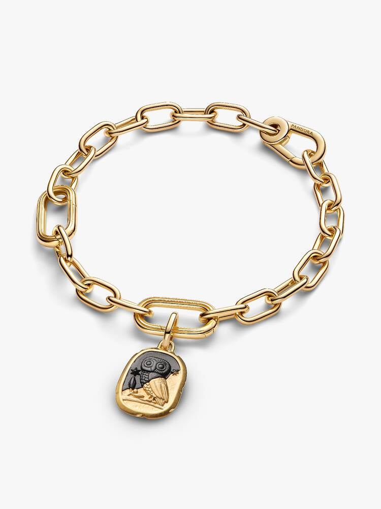 Pandora Charm Medallion Gufo "Lux Et Sapientia"