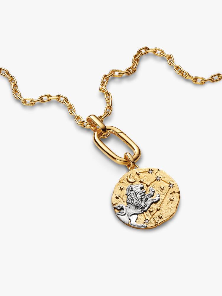 Pandora Charm Medallion XL Leone "Luceat Lux Tua"