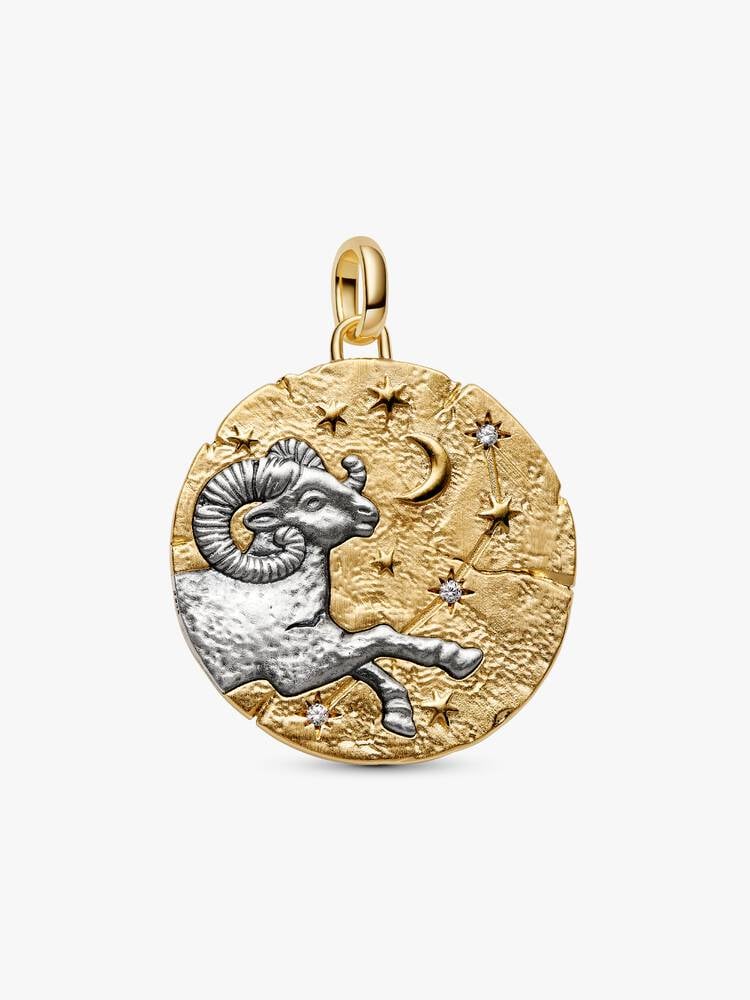 Pandora Charm Medallion XL Ariete "Acta Non Verba"