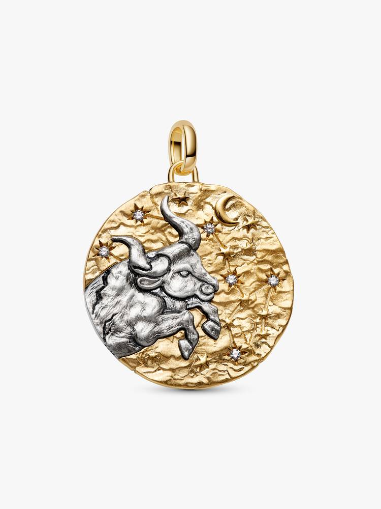 Pandora Charm Medallion XL Toro "Fortitudo Animi"