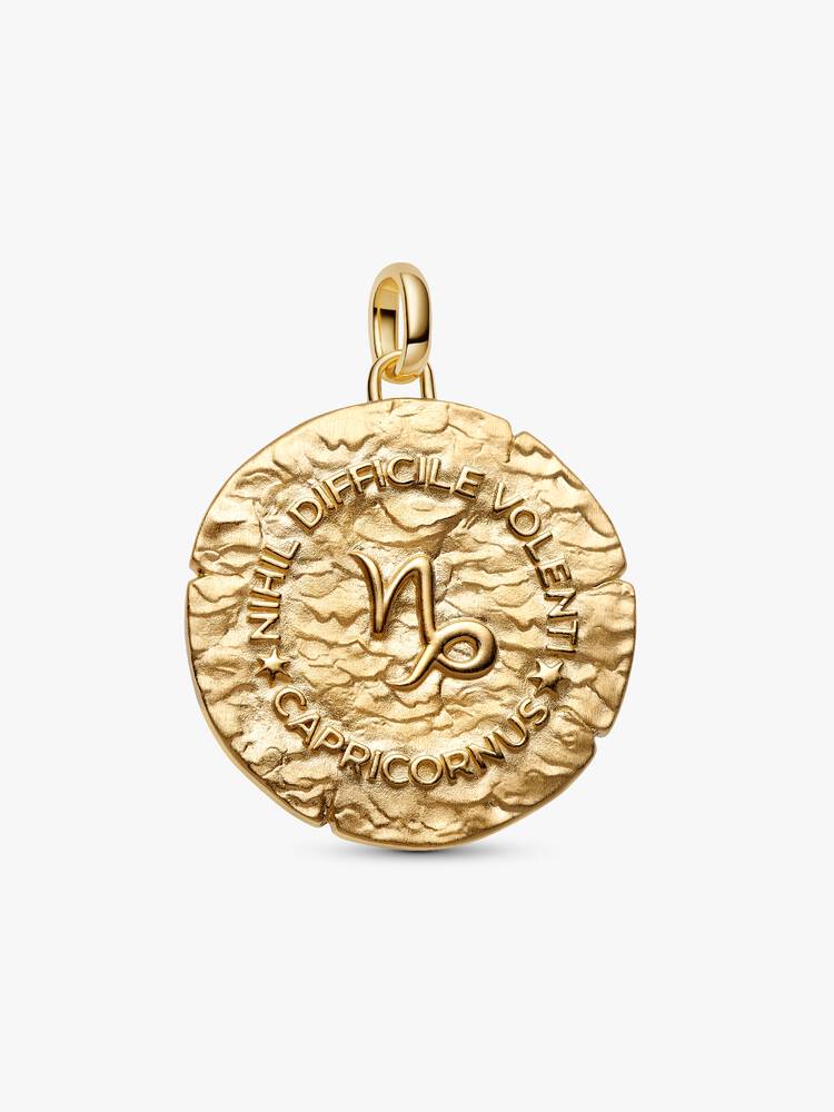 Pandora Charm Medallion XL Capricorno "Nihil Difficile Volenti"