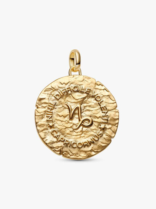 Pandora Charm Medallion XL Capricorno "Nihil Difficile Volenti"