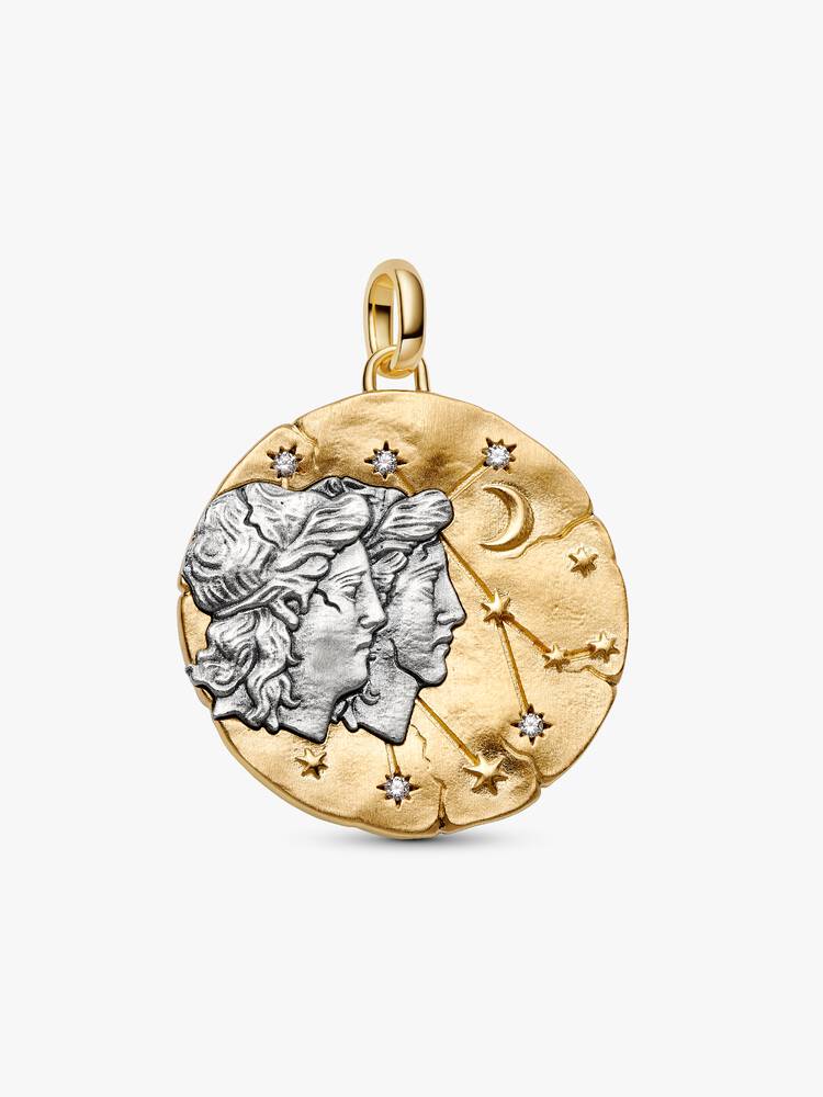 Pandora Charm Medallion XL Gemelli "Sapere Aude"